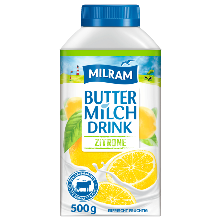 Milram Buttermilch-Drink Zitrone 500g